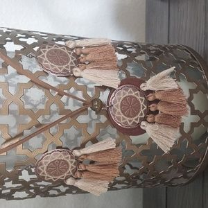 Boho Women's  Earrings  Necklace  Ethnic  Style Jewelry  3 Piece set.